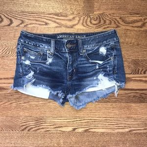 American Eagle Distressed Jean Shorts